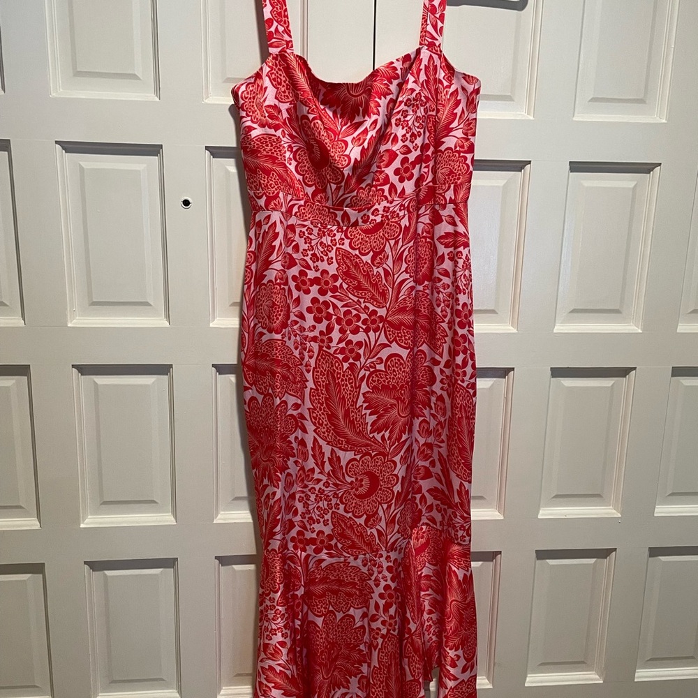 Elegant Red Floral Dress by J Crew new with tags